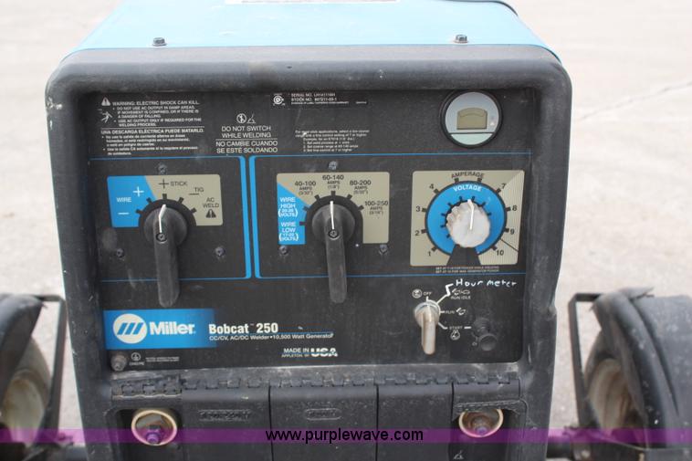 image for item H1374 2007 Miller Bobcat 250 welder/generator
