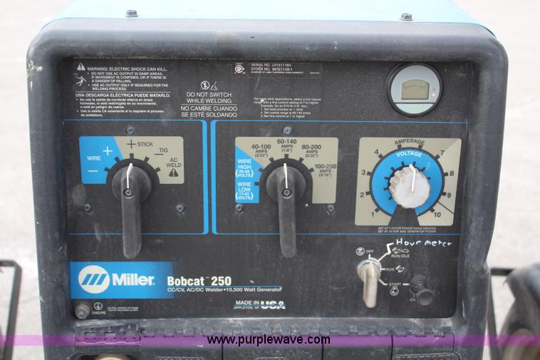 image for item H1374 2007 Miller Bobcat 250 welder/generator