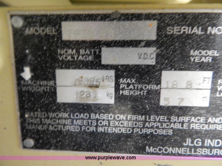 image for item I1226 2007 JLG 1930ES electric scissor lift