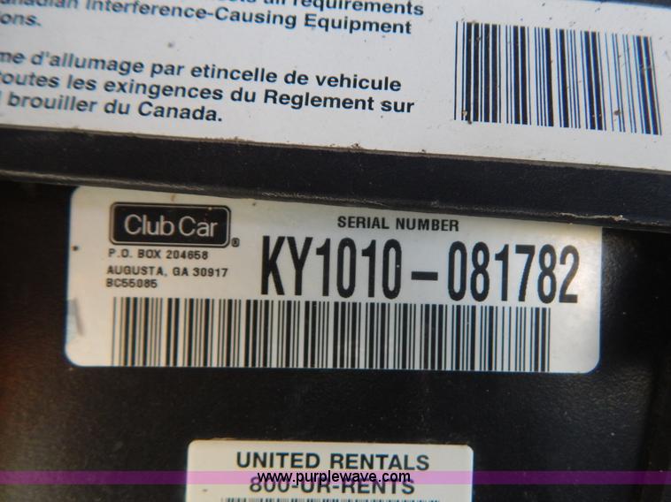 image for item I1227 2009 Club Car XRT950 utility vehicle