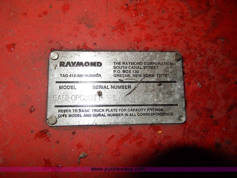 image for item AP9201 2003 Raymond SCR100-18-750T1 electric warehouse picker forklift