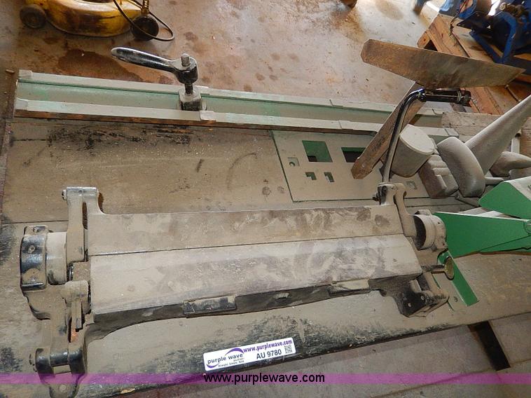 image for item AU9780 Work bench with metal brake and tin knocker