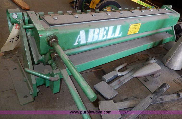 image for item AU9780 Work bench with metal brake and tin knocker
