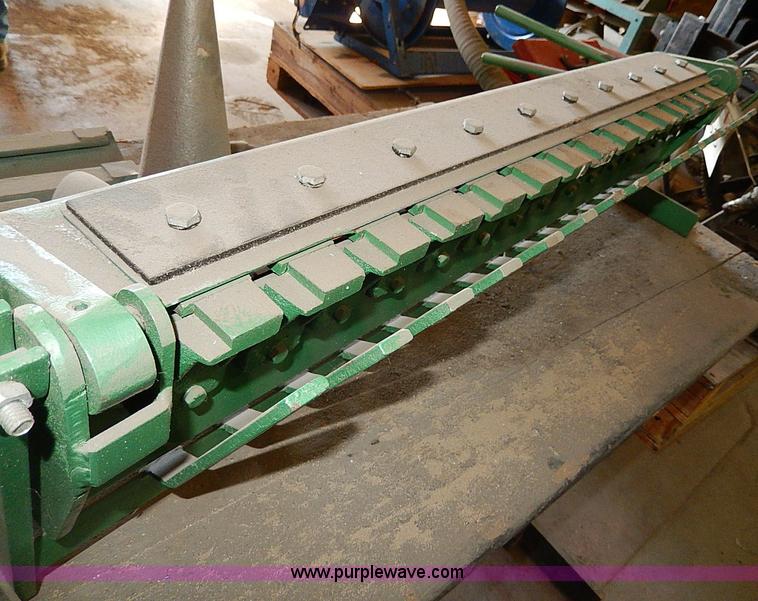 image for item AU9780 Work bench with metal brake and tin knocker