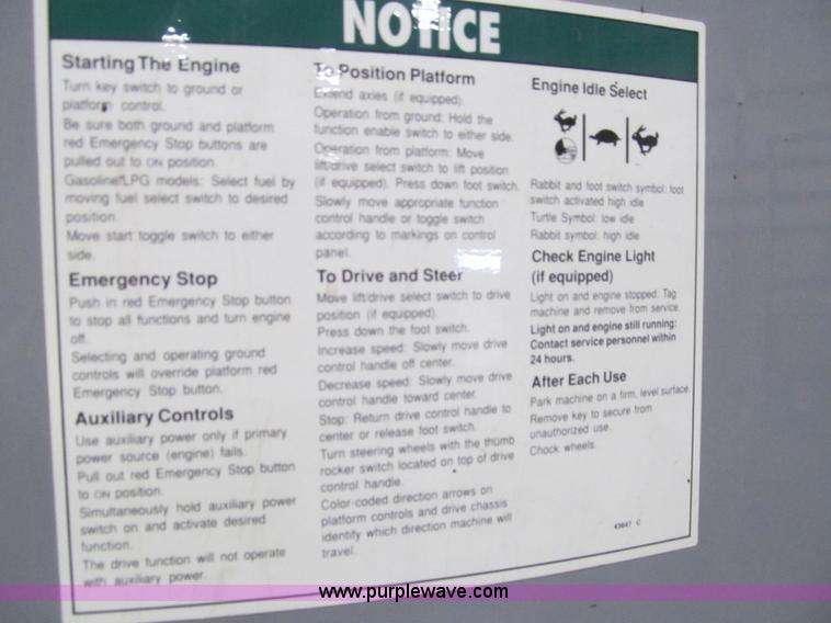 image for item G9604 1986 Genie Z45/22 articulating boom lift