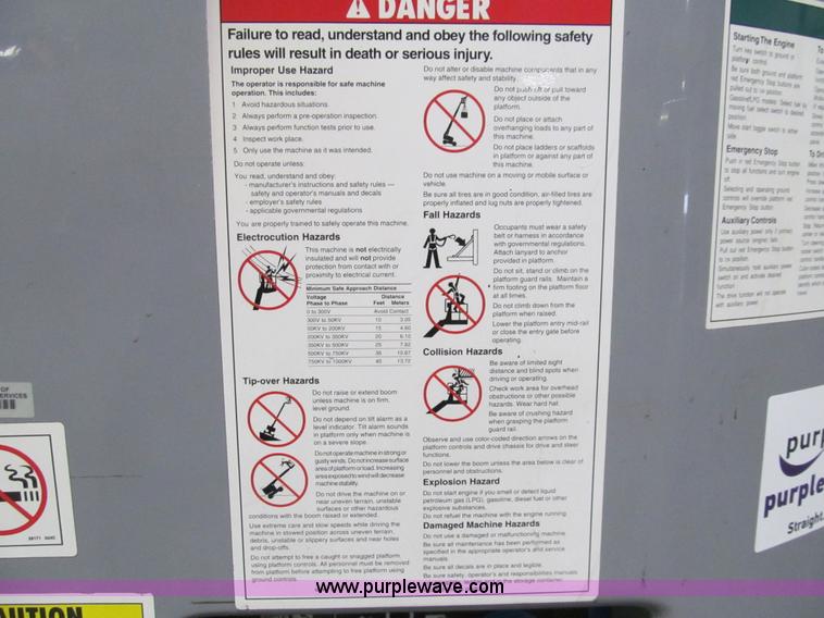 image for item G9604 1986 Genie Z45/22 articulating boom lift