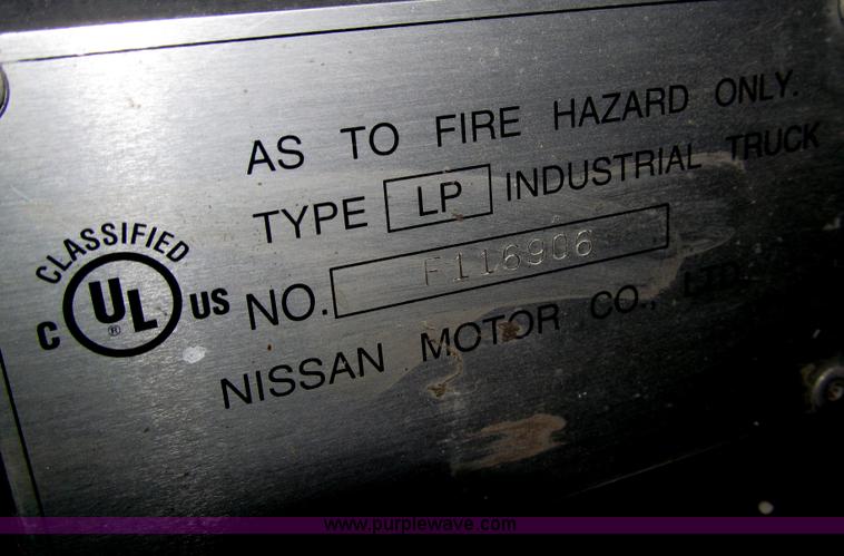 image for item G9608 Nissan 50 forklift