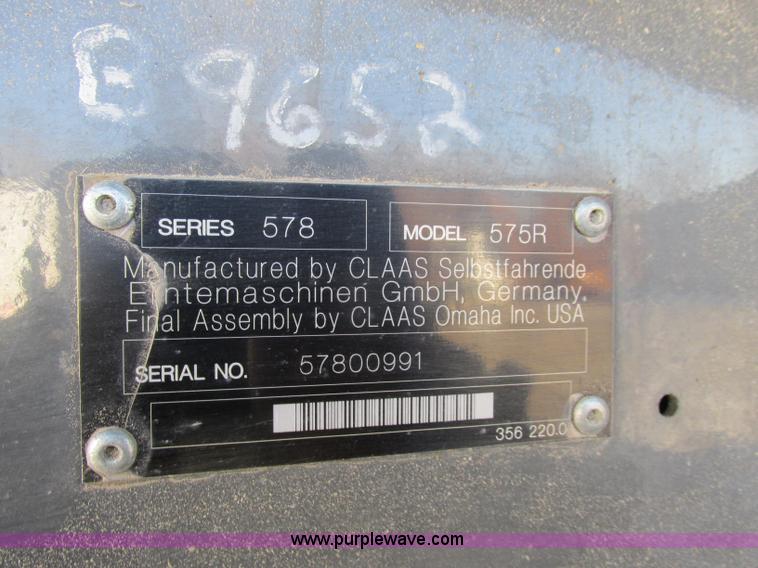 image for item F4833 2009 Lexion 575R RWA combine