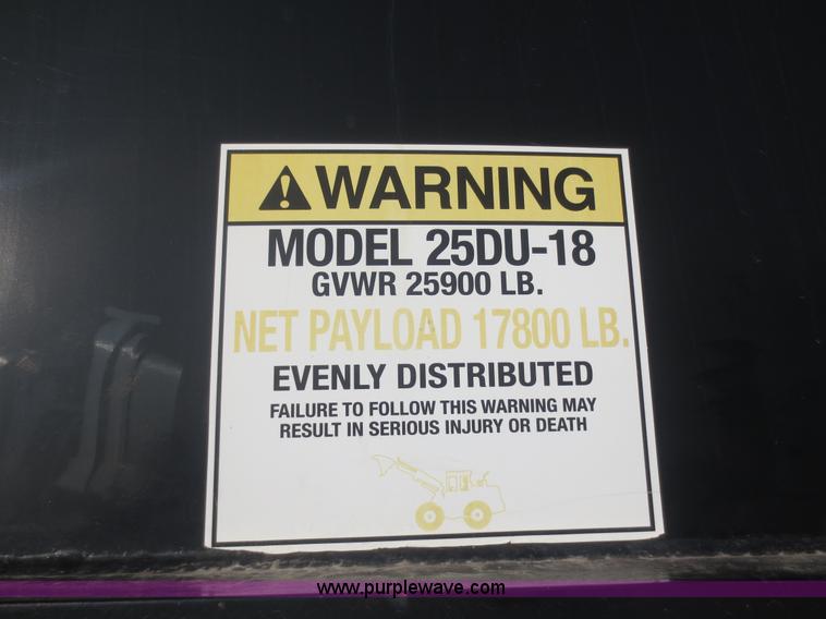 image for item F6759 2007 Big Tex 25DU-18 dump trailer