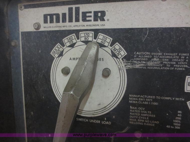 image for item F8169 Miller Big 20 DC arc welder/generator