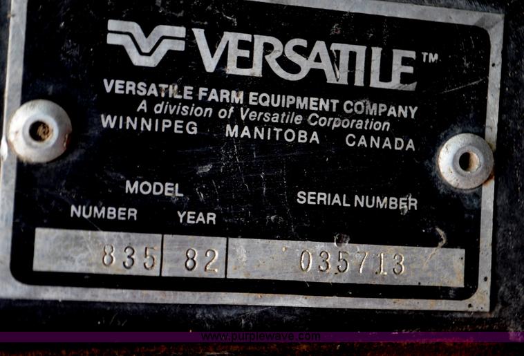 image for item G6372 1982 Versatile 835 4WD tractor