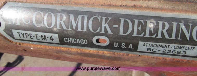 image for item G9580 McCormick-Deering International grain binder