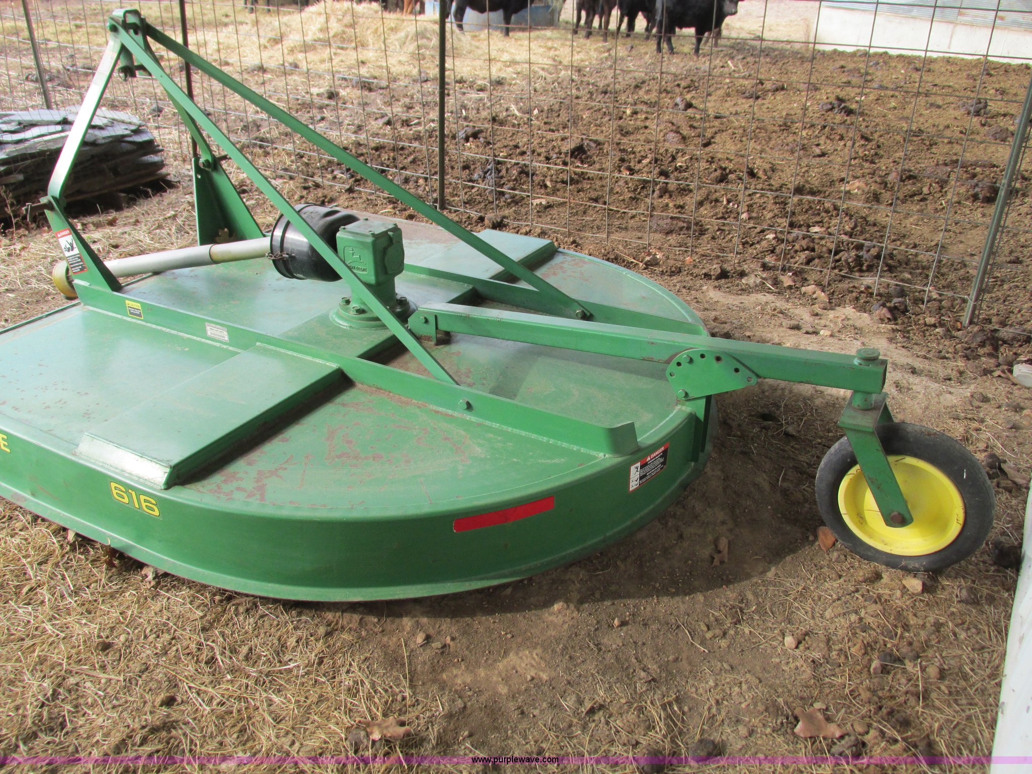 John Deere 616 rotary mower in Montreal, MO Item AC9952 sold Purple
