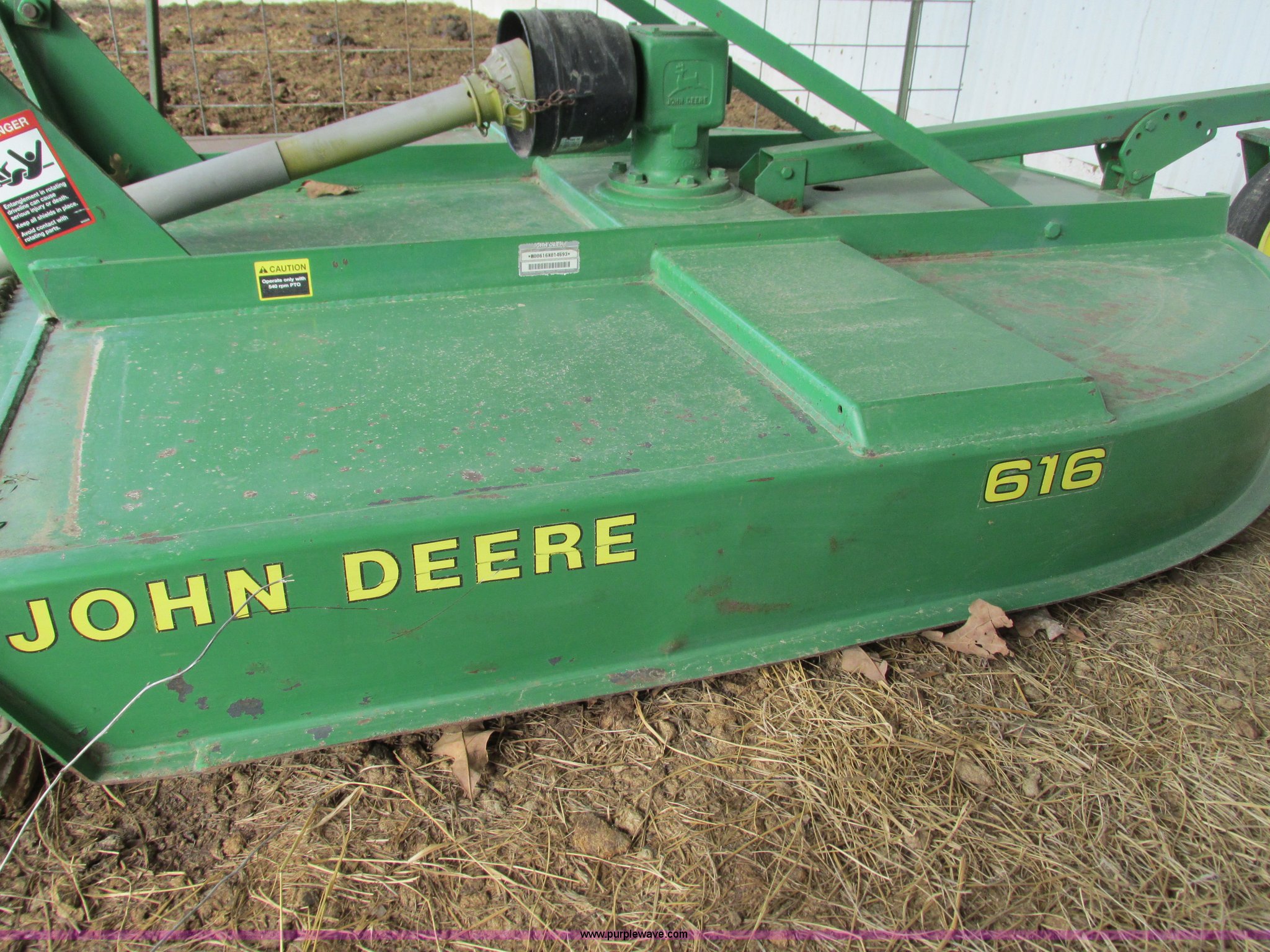 John Deere 616 rotary mower in Montreal, MO Item AC9952 sold Purple