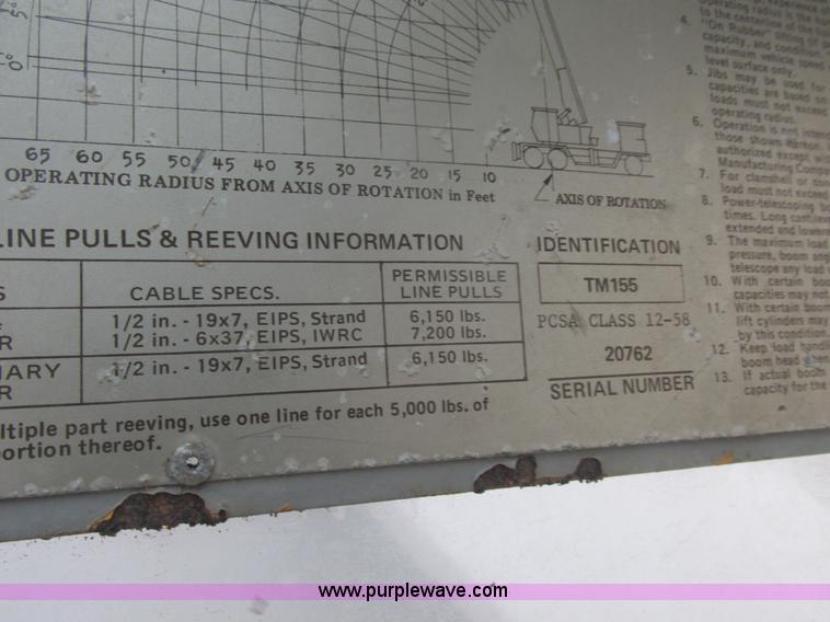 image for item AB9288 1972 Grove FWD crane truck