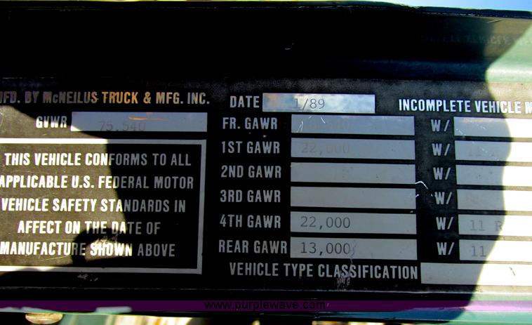 image for item AN9131 1989 International Paystar 5000 mixer truck