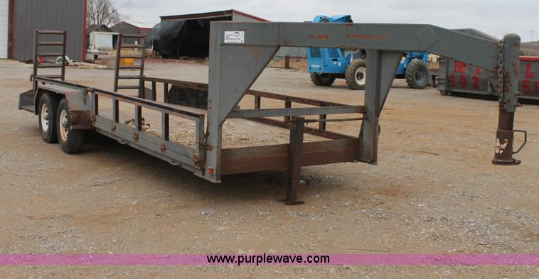 image for item C3679 Shop built 20' gooseneck trailer