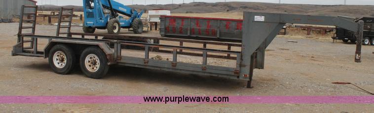 image for item C3679 Shop built 20' gooseneck trailer