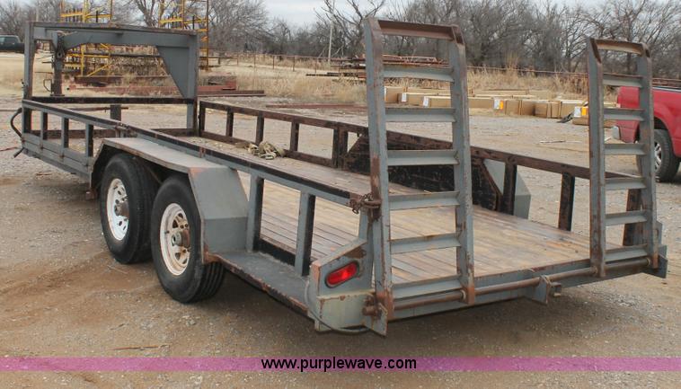 image for item C3679 Shop built 20' gooseneck trailer
