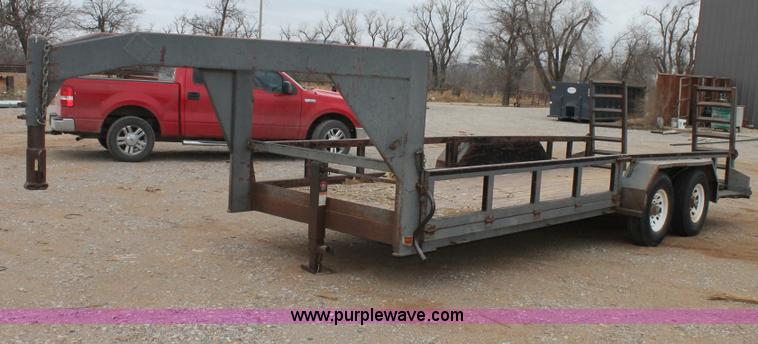 image for item C3679 Shop built 20' gooseneck trailer