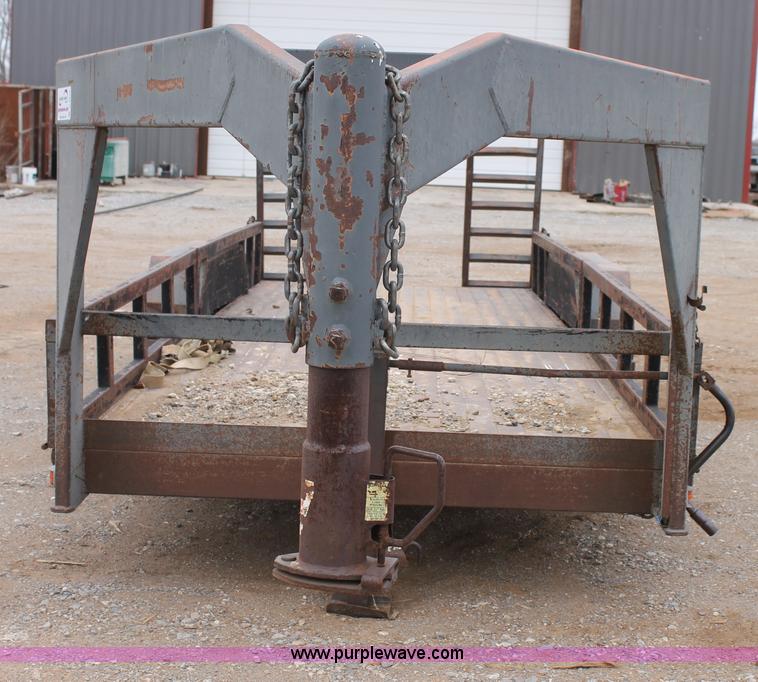 image for item C3679 Shop built 20' gooseneck trailer