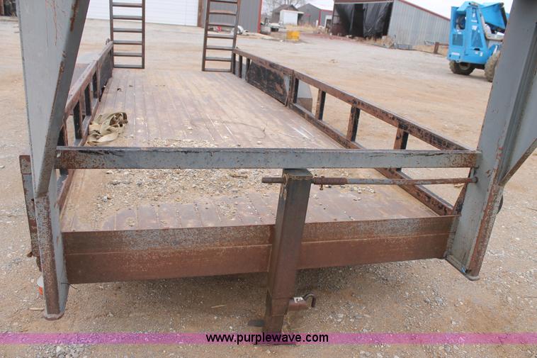 image for item C3679 Shop built 20' gooseneck trailer