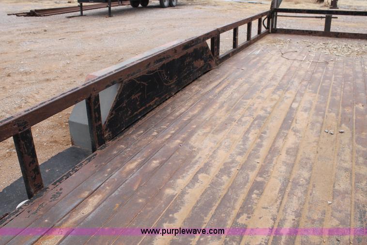 image for item C3679 Shop built 20' gooseneck trailer