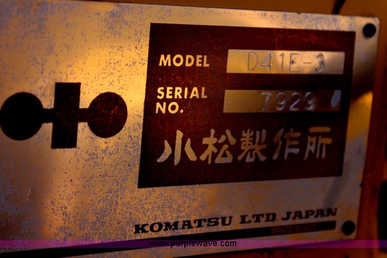 image for item C3717 1996 Komatsu D41E-3 dozer