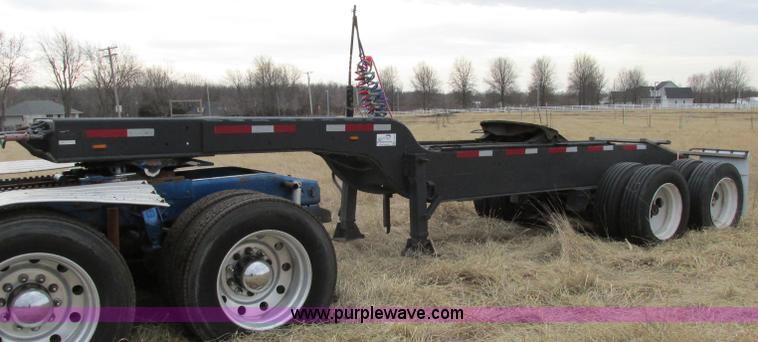 image for item F4855 1980 shop built heavy haul jeep trailer