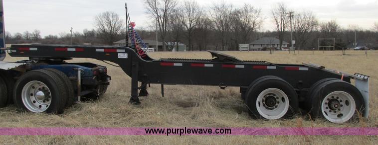 image for item F4855 1980 shop built heavy haul jeep trailer