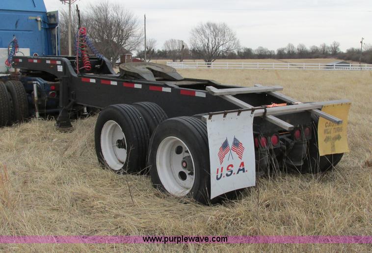 image for item F4855 1980 shop built heavy haul jeep trailer