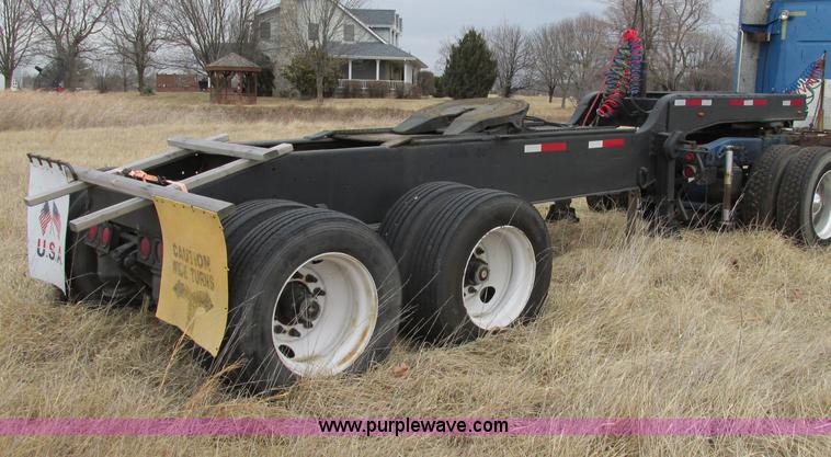 image for item F4855 1980 shop built heavy haul jeep trailer
