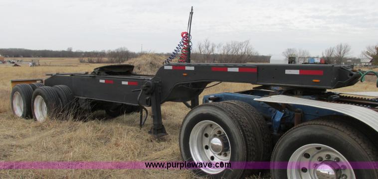 image for item F4855 1980 shop built heavy haul jeep trailer