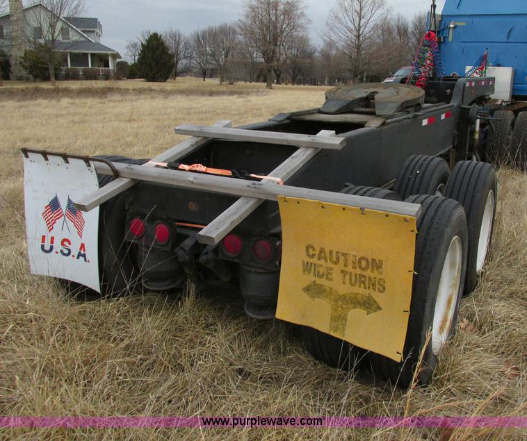 image for item F4855 1980 shop built heavy haul jeep trailer