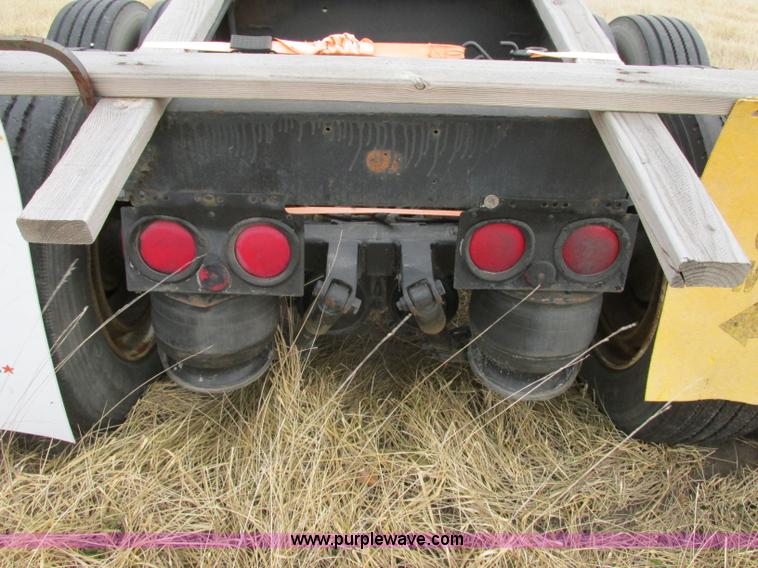 image for item F4855 1980 shop built heavy haul jeep trailer