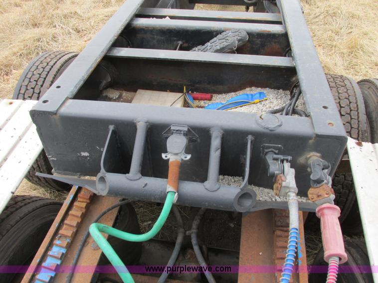 image for item F4855 1980 shop built heavy haul jeep trailer