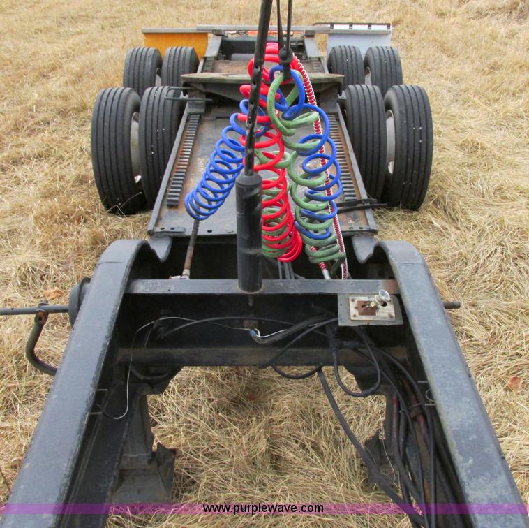 image for item F4855 1980 shop built heavy haul jeep trailer