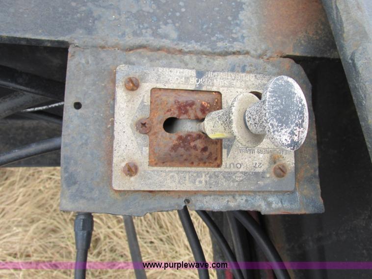 image for item F4855 1980 shop built heavy haul jeep trailer