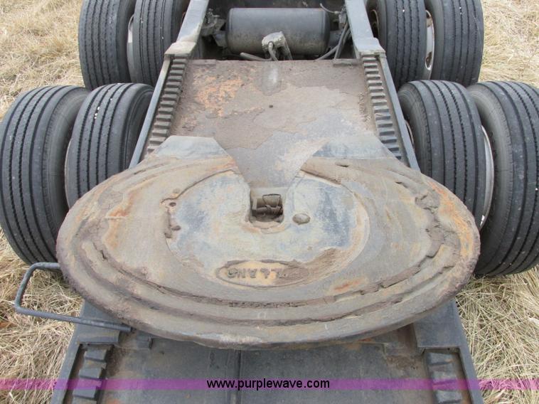 image for item F4855 1980 shop built heavy haul jeep trailer