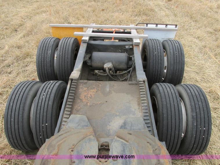 image for item F4855 1980 shop built heavy haul jeep trailer