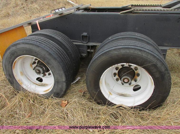 image for item F4855 1980 shop built heavy haul jeep trailer
