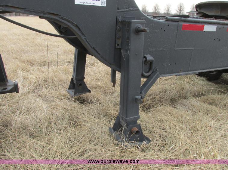 image for item F4855 1980 shop built heavy haul jeep trailer