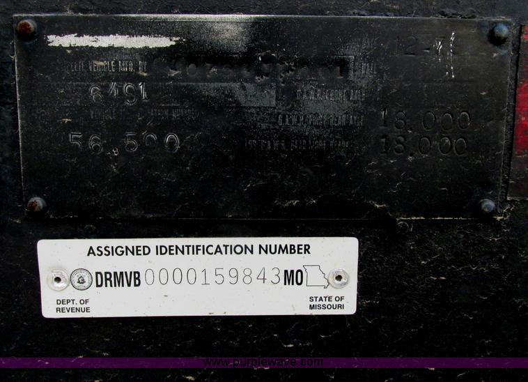 image for item F4855 1980 shop built heavy haul jeep trailer