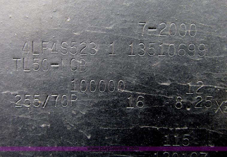 image for item F4857 2001 Fontaine TL50NEB triple axle trailer with stinger