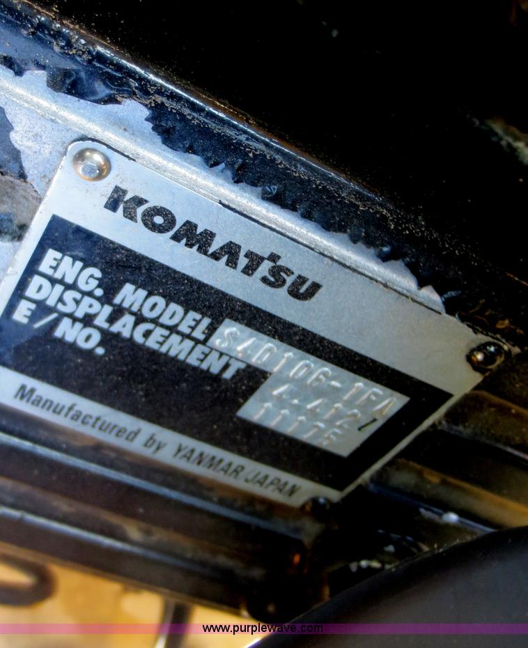 image for item F6753 2003 Komatsu 150 utility backhoe