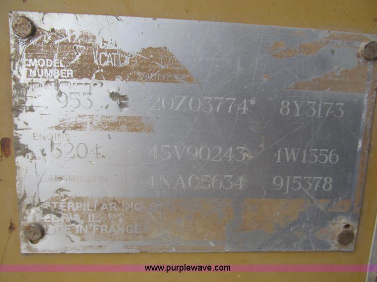 image for item F7232 1990 Caterpillar 953 LGP track loader
