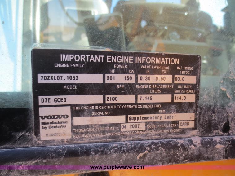 image for item F8146 2007 Volvo G930 articulated motor grader