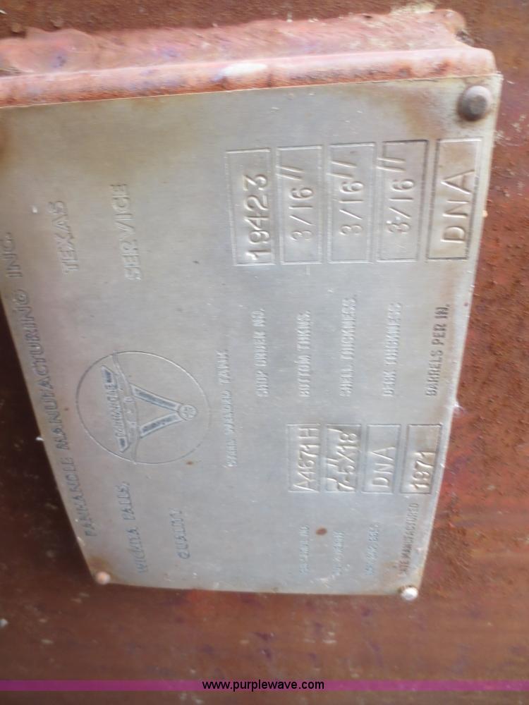 image for item F8158 1971 steel tank