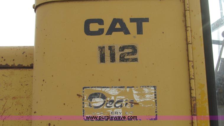 image for item G2221 1960 Caterpillar 112E motor grader