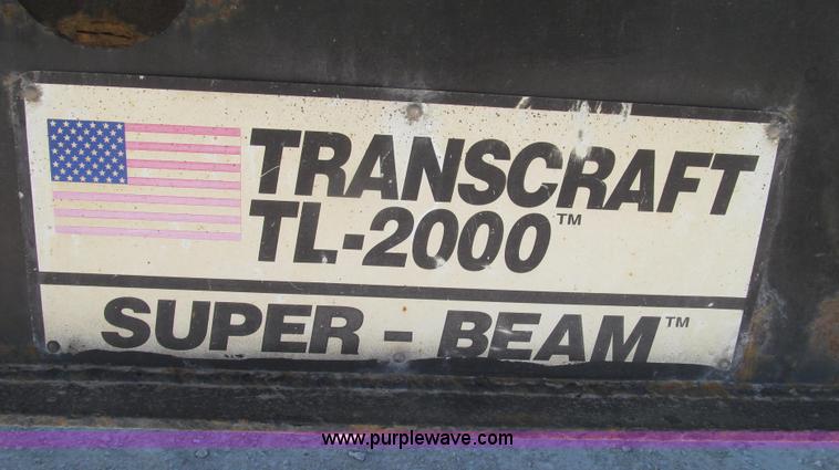 image for item G2237 1996 Transcraft TL2000 Super Beam flatbed trailer